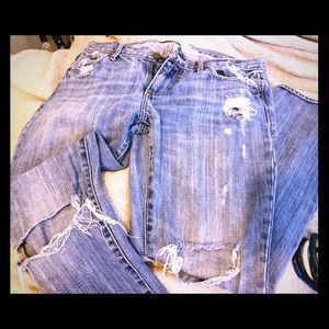 👖 ABERCROMBIE & FITCH: Destroyed Denim, BF Jean
